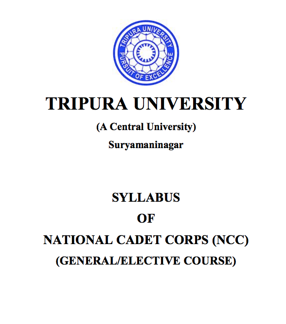 Tripura University Syllabus 2024 Download tripurauniv.ac.in