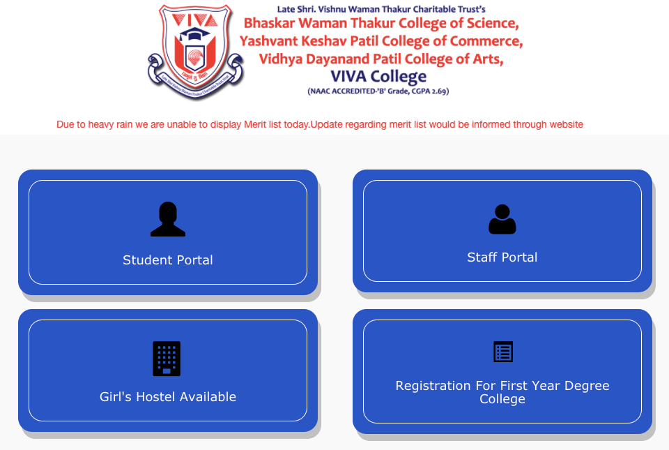 Viva College Merit List 2023 Check Here