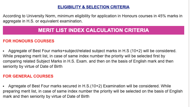 Balarampur College Merit List 2023 Admission for BA B.SC Eligibility Criteria