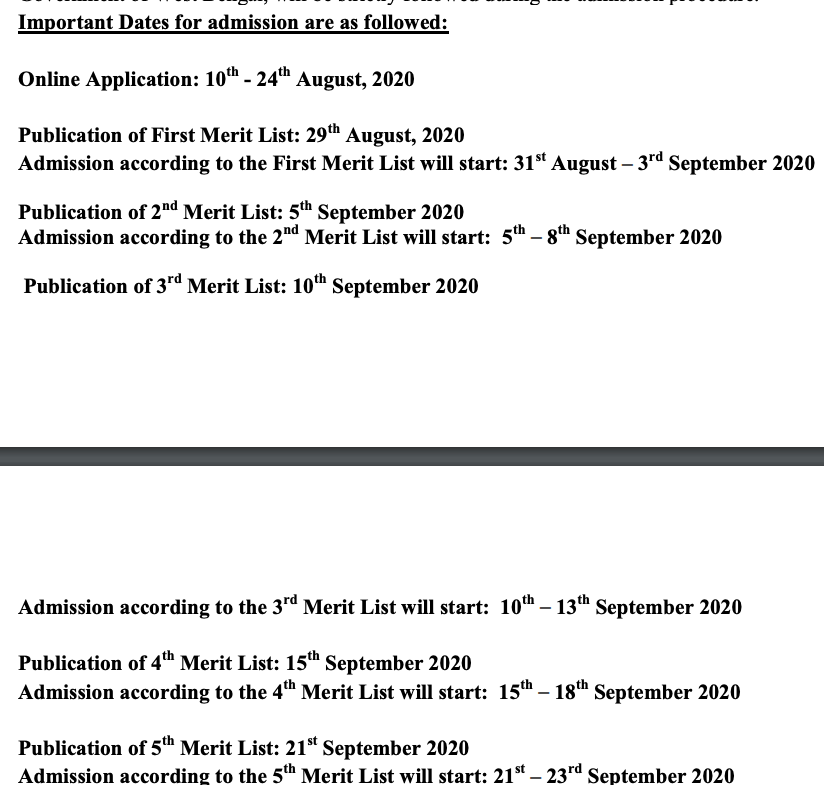 Bandwan Mahavidyalaya Merit List notice 2020 BA B.SC Admission Important Date Released