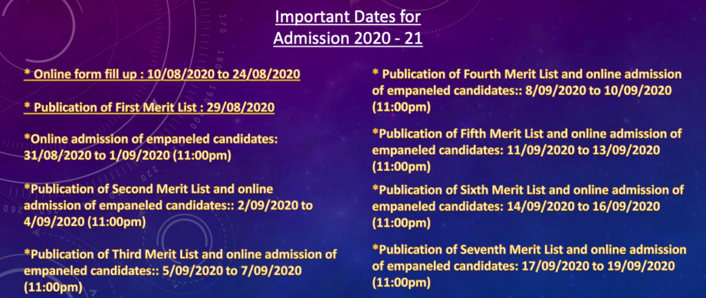 Sitaram Mahato Memorial College Merit List 2020 Admission Important Dates