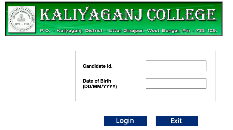 Kaliyaganj College Merit List 2024Admission for BA B.SC Honours General