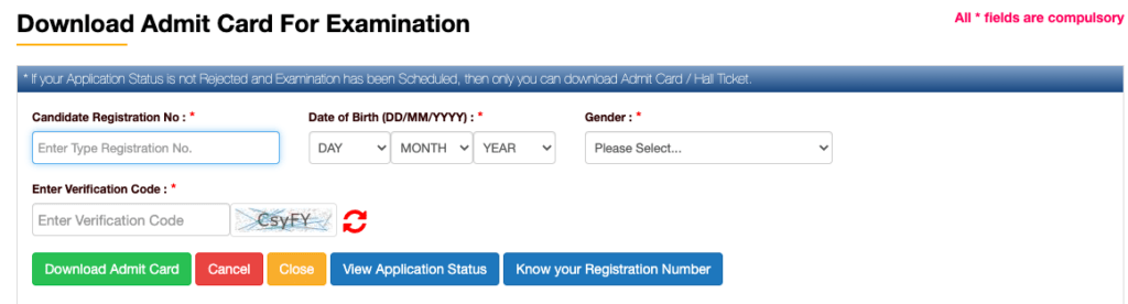 UPSSSC Forest Guard Admit Card 2020 Download Step