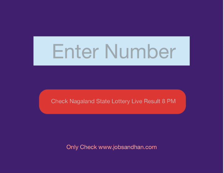 Nagaland State Lottery Live Result 8 PM Check now!!