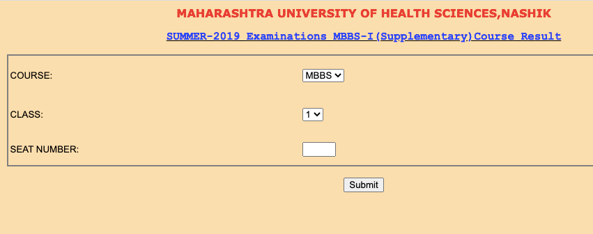 MUHS Result 2024 OUT MBBS Nursing BDS BAMS Summer Winter