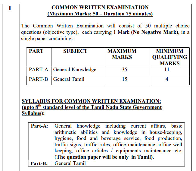 madras high court office assistant written exam syllabus 2023