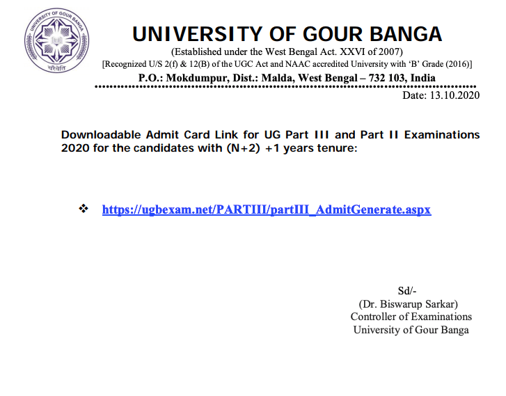 Gour Banga University Question Paper
