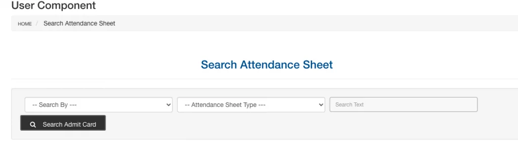bilaspur university exam attendance sheet searching window @ bucgexam.in portal 2024 for Part 1 / part 2 semester exam