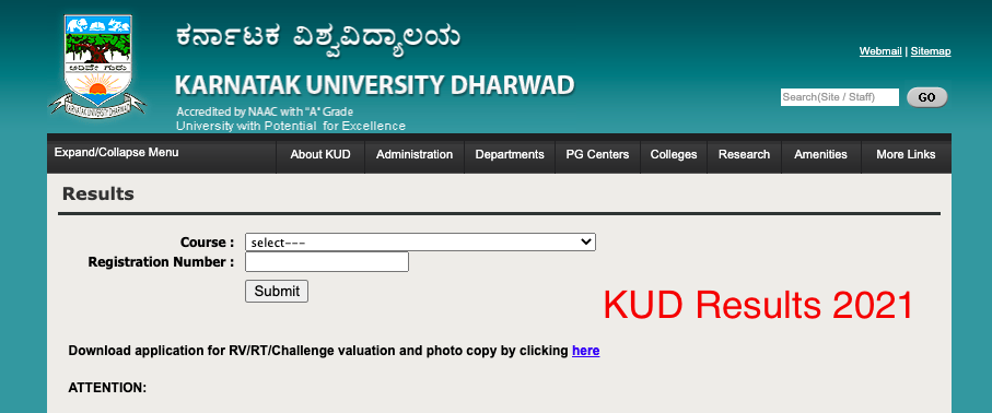 Karnatak University Result 2022 download here
