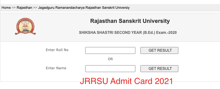 JRRSU Admit Card 2023 Download