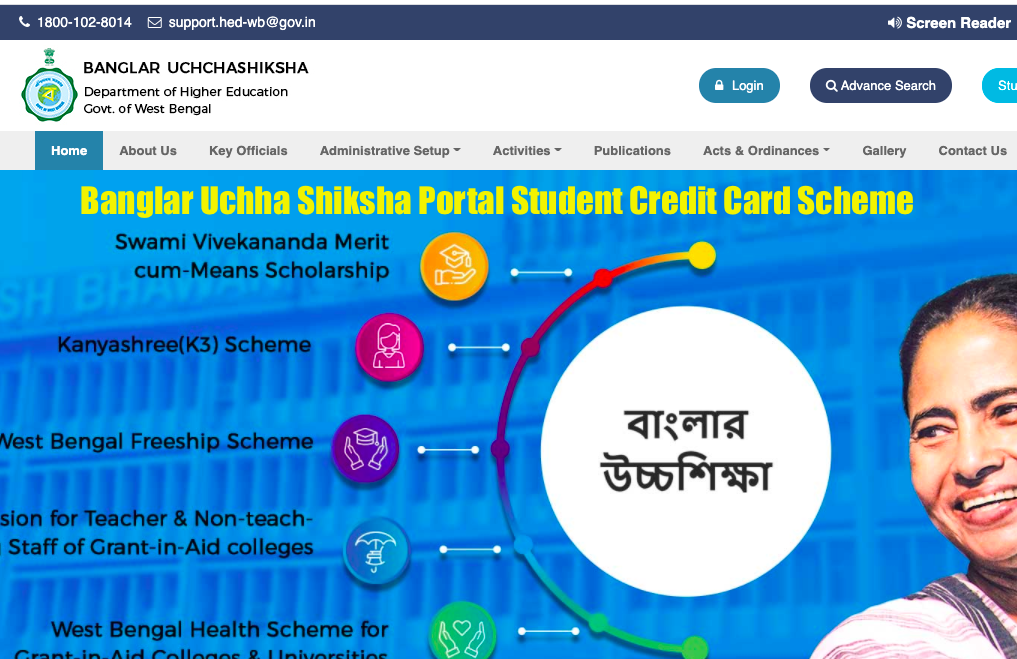 Student Credit Card Scheme 2022 Official Website apply online banglaruchchashiksha.gov.in