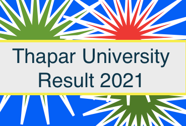 Thapar University Result 2023