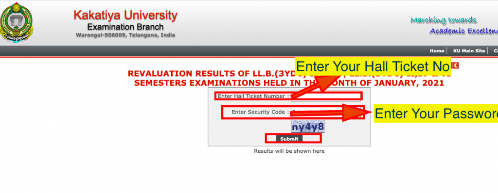 Kakatiya University Results 2024 (Live) Degree Online Semester 1st 2nd ...