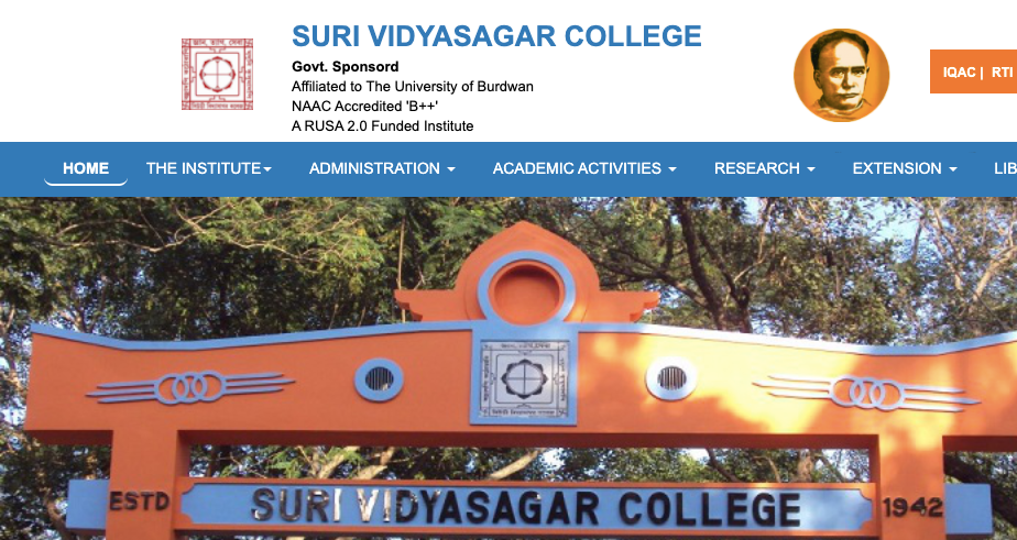 suri vidyasagar college online merit list 2024 download online admission portal