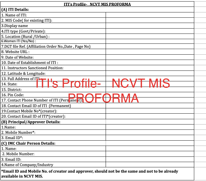 NCVT MIS Login 2024 Portal Home Page ID & Password