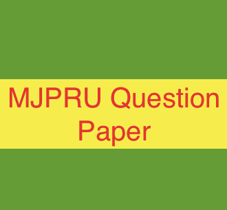 MJPRU Question Paper 2023 | Download BBA BCom
