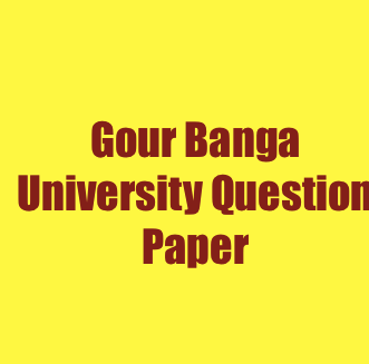 Gour Banga University Question Paper