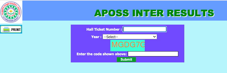 AP Open Inter Results 2023 APOSS Results Check @ apopenschool.org