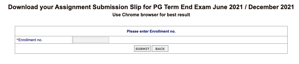 nsou assignment slip pg