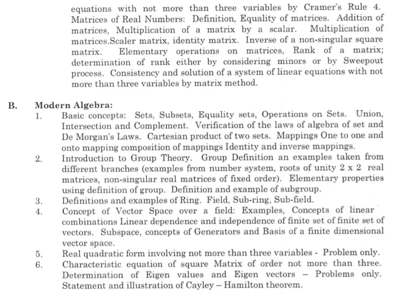 WB SLST Mathematics Syllabus 2025 Class IX-X, XI-XII