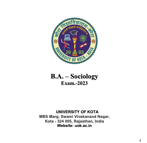 Kota University Syllabus 2024 Download Online