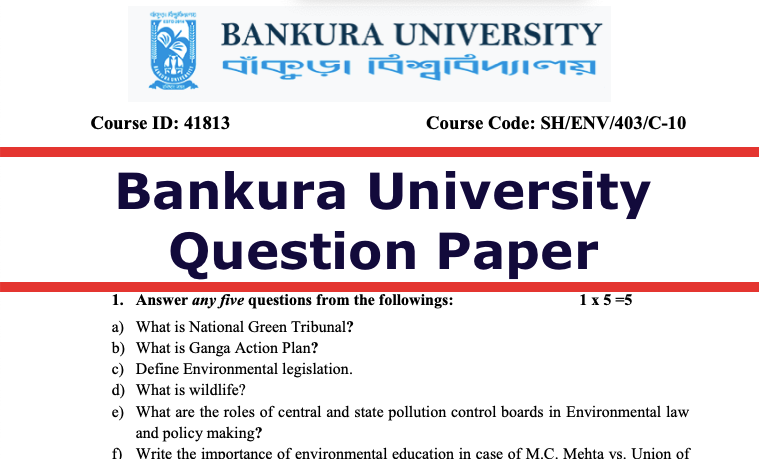 bankura university ug pg question pdf paper all semester download links
