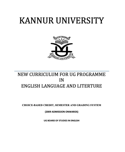 Kannur University Syllabus 2024