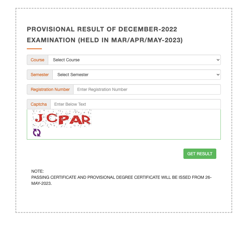 kslu ba llb exam result check online
