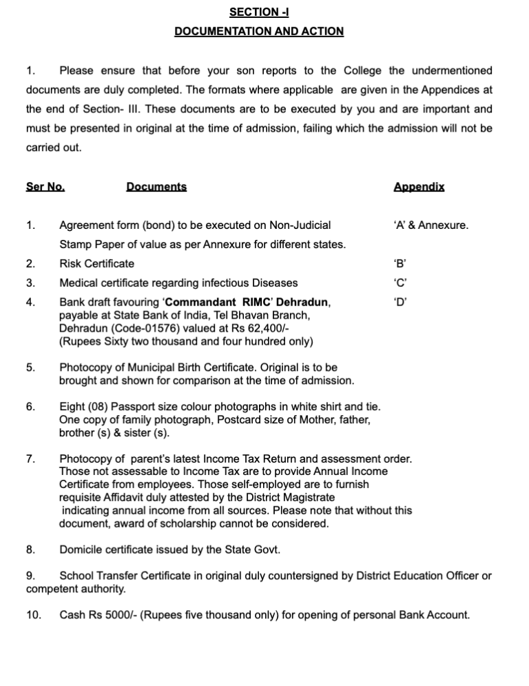 RIMC Admission 2024 ; Online Application Last Date, Fee, Selection