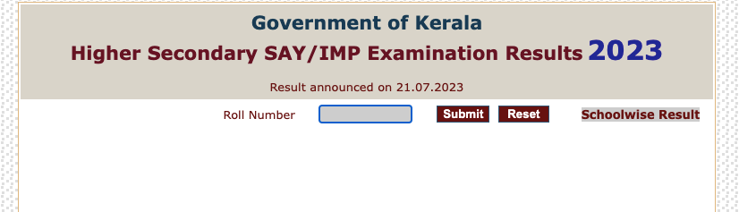 kerala plus 2 say exam result link - check online @ keralaresults.nic.in 2023