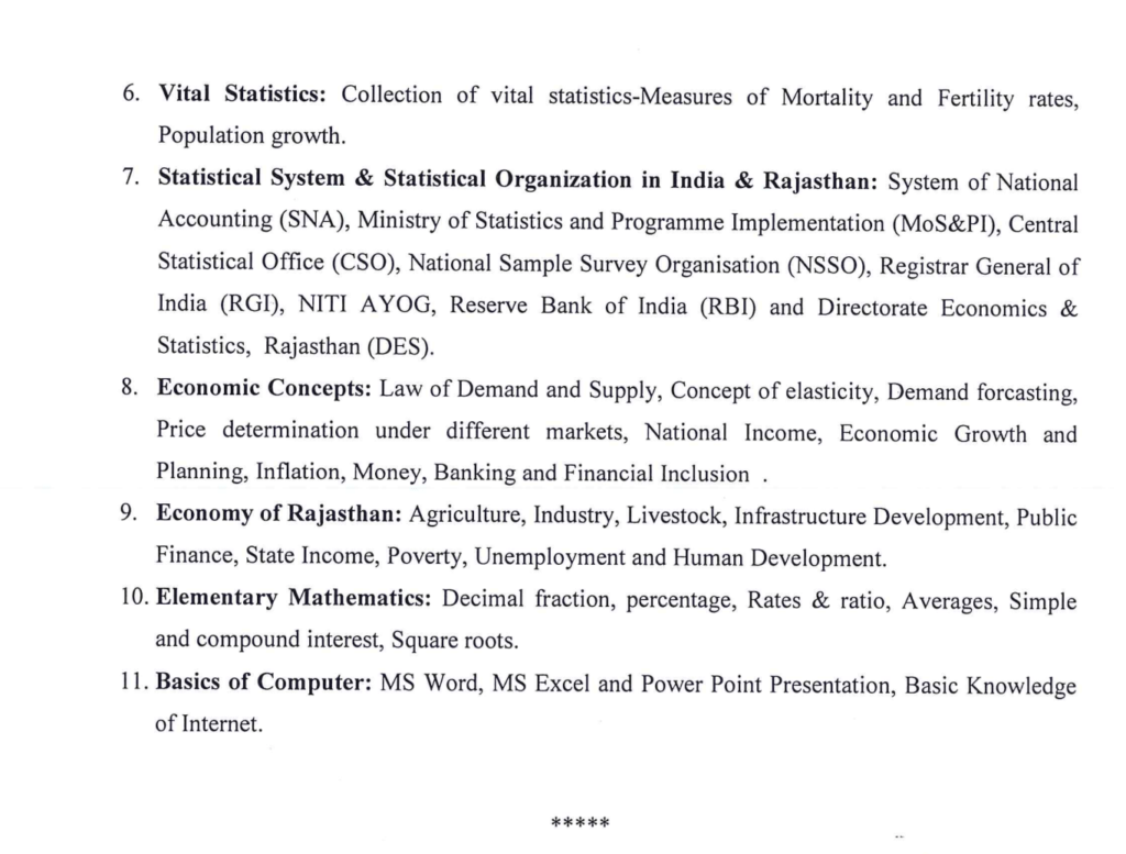 RSMSSB Sanganak Syllabus 2024 Download Exam Pattern PDF { Online}