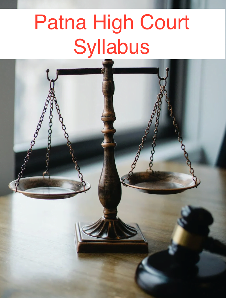 Patna High Court Syllabus 2024 Download Exam Pattern PDF