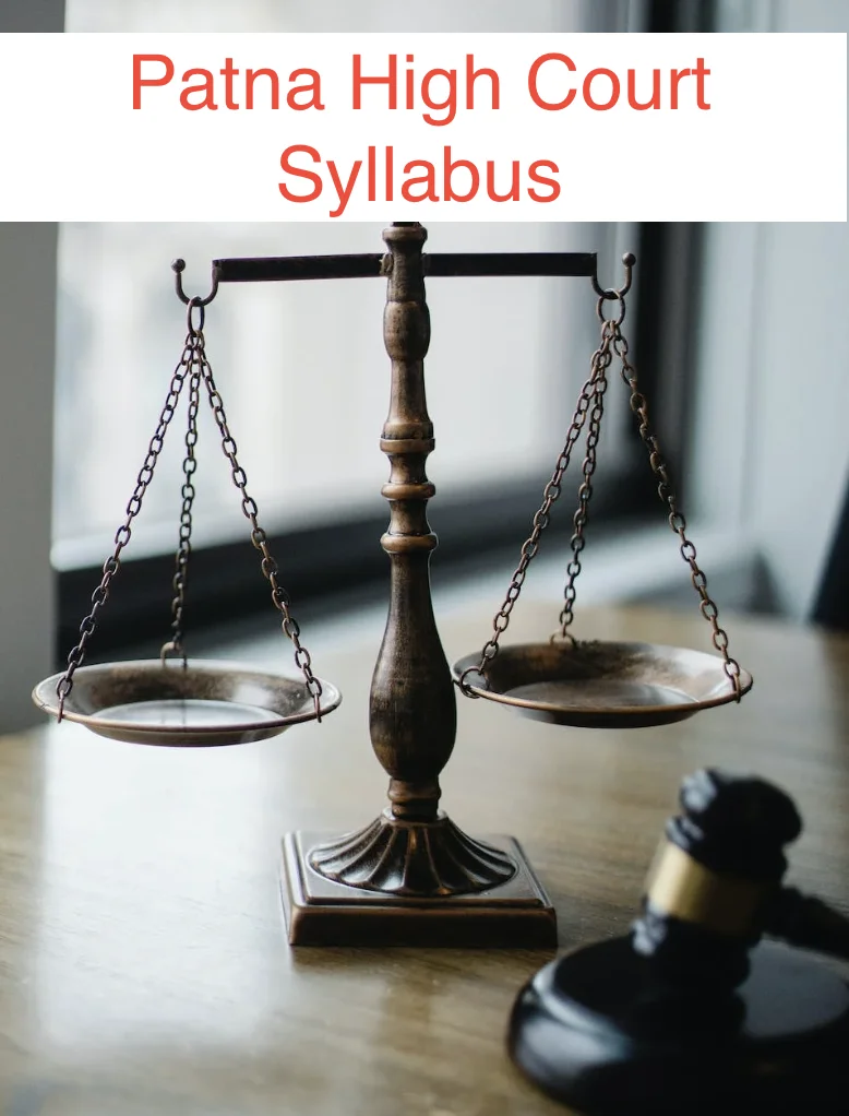 Patna High Court Syllabus