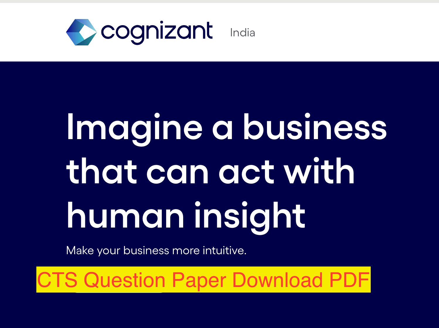 CTS Placement Question Paper Download PDF cts-placement-question-paper-download-pdf
