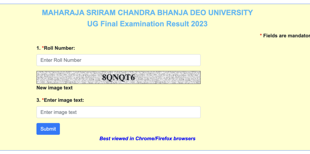 North Orissa University Result 2024