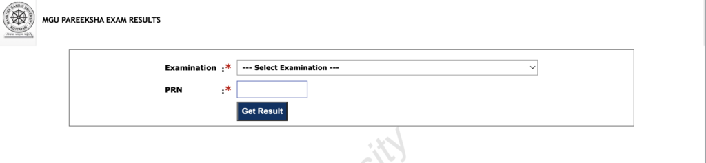 MG University Private Registration Results 2023
