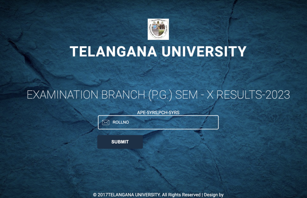 Telangana University Degree Backlog Results 