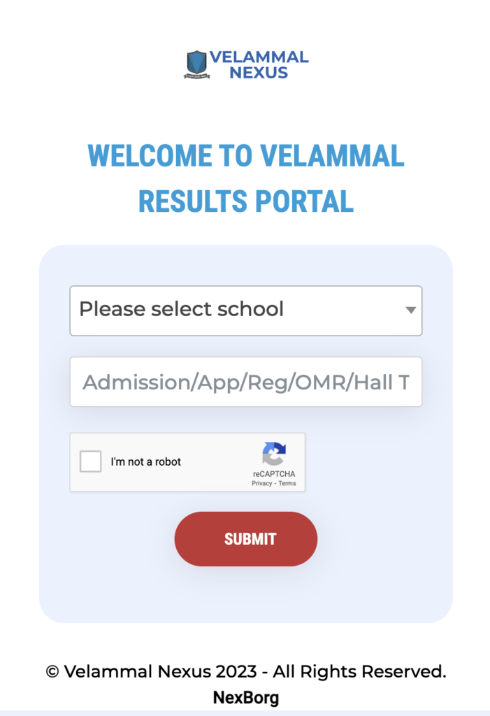 Velammal Nexus Results 2024 Download Links