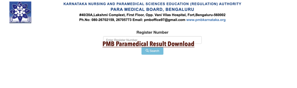 PMB Paramedical Result