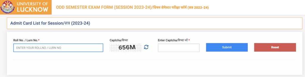 Lucknow University Admit Card 2024 
