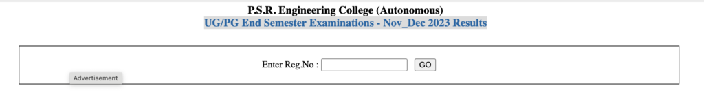 PSR Engineering College Results 