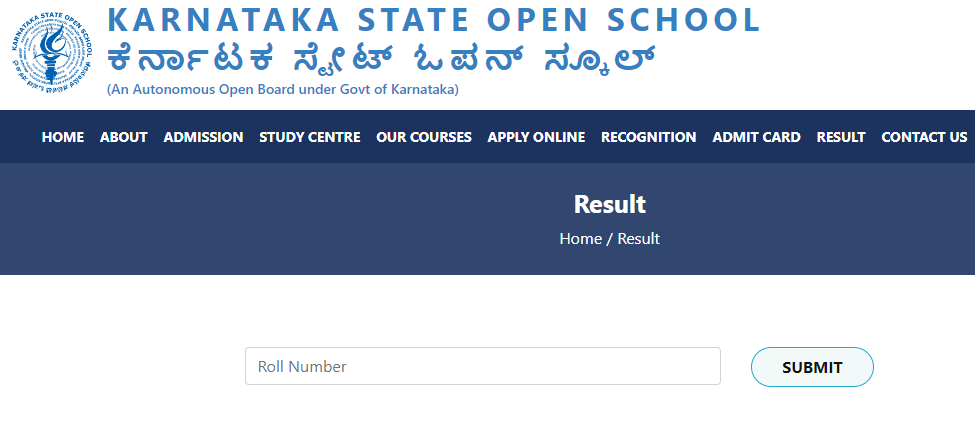 Karnataka KSOS Open School SSLC Result Download Online