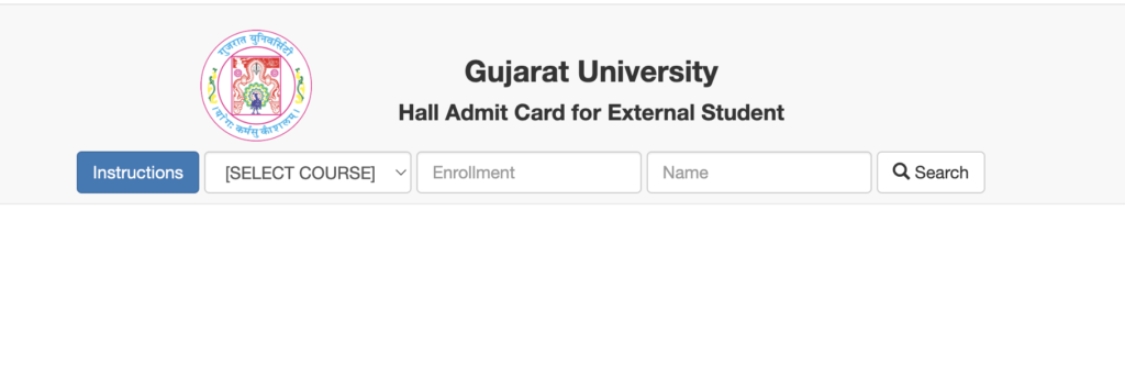 Gujarat University Hall Ticket