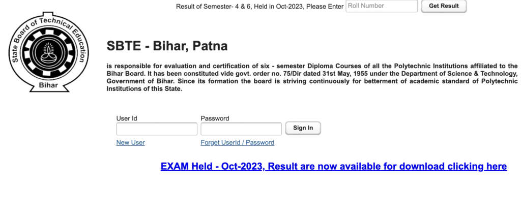 SBTE Bihar Exam Date