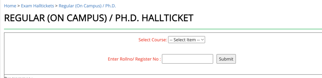 Annamalai University Hall Ticket 2024