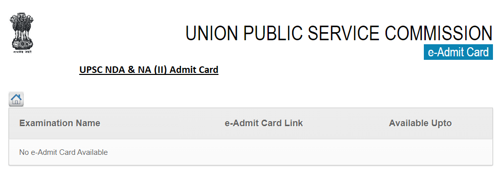 UPSC NDA & NA (II) Admit Card 2024