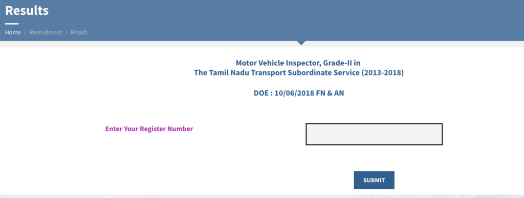 TNPSC MVI Result 2025