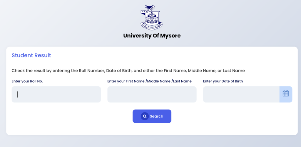 Mysore University Result