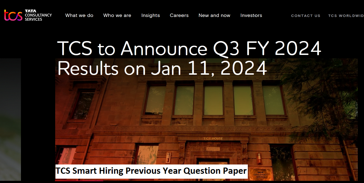 Tcs Exam Paper.pdf TCS Smart Hiring Previous Year Question Paper Download PDF