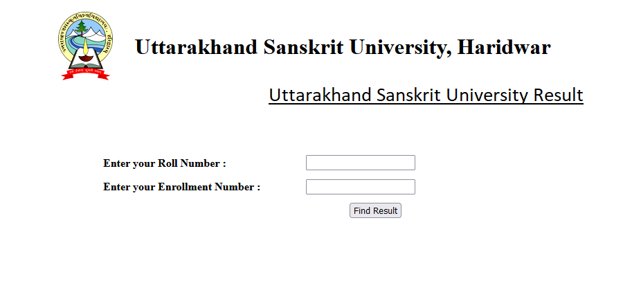 Uttarakhand Sanskrit University Result